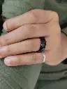 1ea423dd-aade-4675-9f85-f02922b2fbbe1717846404437FullyMattBlackColorDailyWearStainlessSteelBandRingForMenandB4.webp