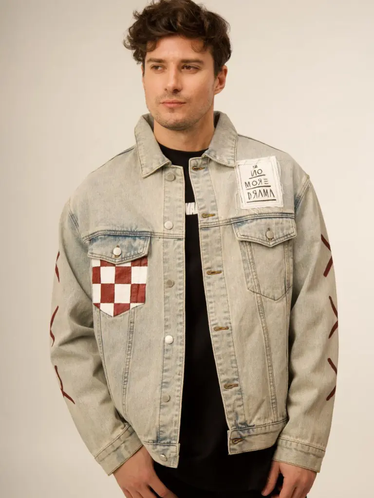 76fd1216-f08a-4720-ab60-1c6952c410e61719980608156VALKYREUnisexStripedCottonCropDenimJacketwithEmbroidered1.webp