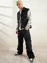 5a3d65d7-a0bf-4935-941b-5759c86557be1700742131652FUGAZEEMenBlackGreyWovenwithPatchworkJacket6.webp