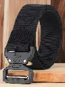 Men Black Textured Durable Non-Slip Belt