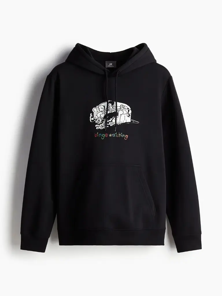 Men Printed Hoodie