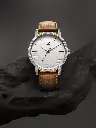 Men Brown Brass Dial And Leather Straps Analogue Watch 3291SL02 Fastrack Stunners