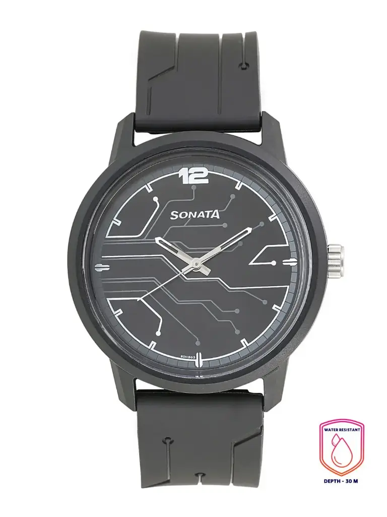 Volt Men Charcoal Analogue watch 77085PP01