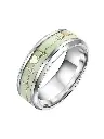Men Silver- Plated Stainless Steel Radium Finger Ring