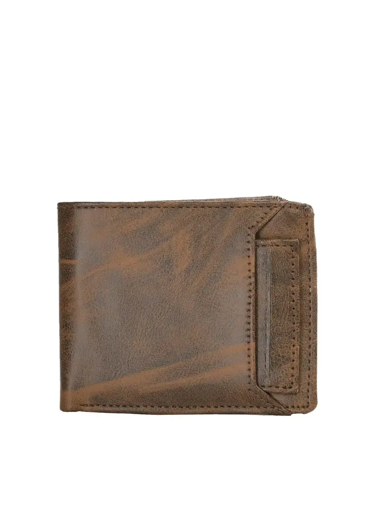 Men Textured Two Fold Wallet