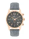 Men Brass Dial & Leather Textured Straps Analogue Watch G 1975 WL-27