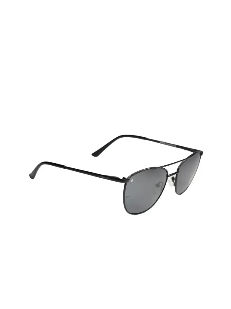 Men Grey Lens & Black Square Sunglasses with Polarised Lens MR 9125 C2 52 S