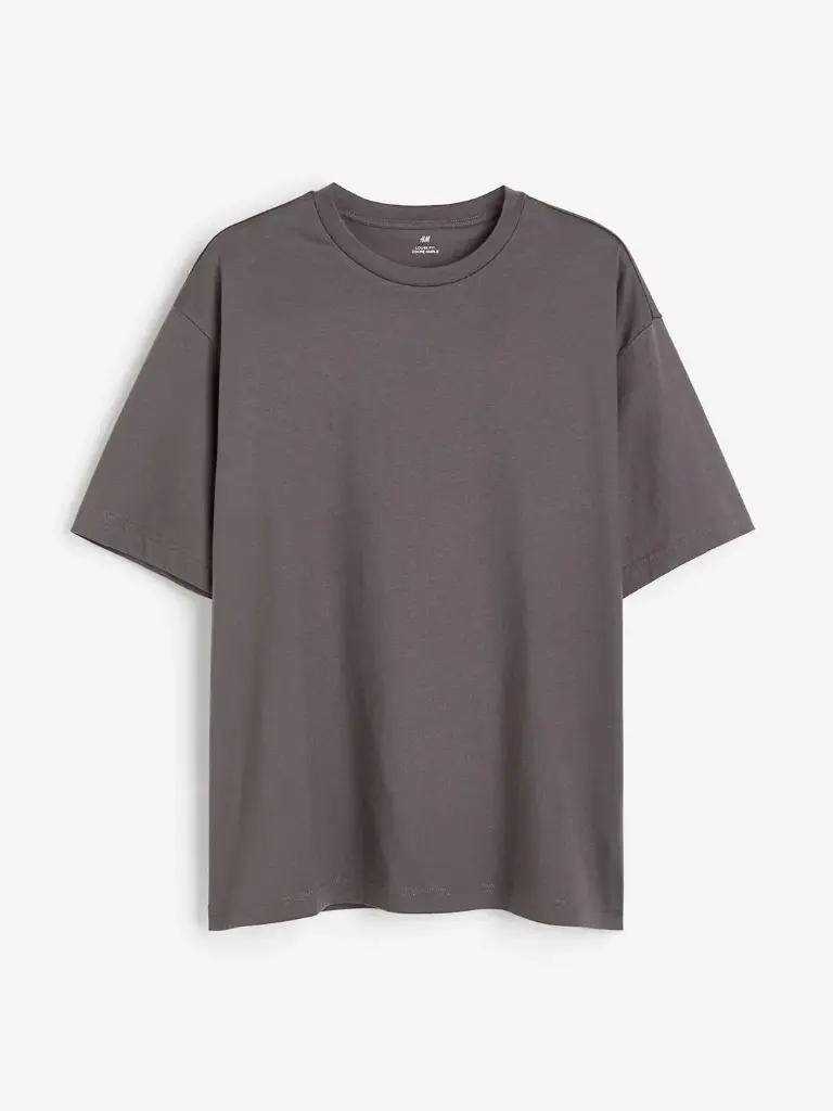 Men Pure Cotton Loose-Fit T-Shirt