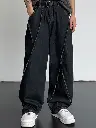 Men Wide Leg Mid-Rise Jeans