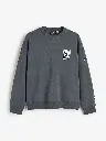 Men Pure Cotton Oversized Fit Printed Sweatshirt
