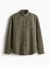 Men Pure Cotton Regular Fit Spread Collar Oxford Shirt