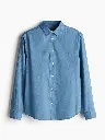Men Turn Down Collar Long Sleeve Shirts