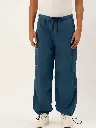 Men Mid Rise Parachute Fit Pure cotton Cargos Trouser