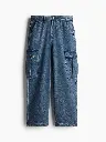 Men Baggy Mid-Rise Cargo Styles Jeans