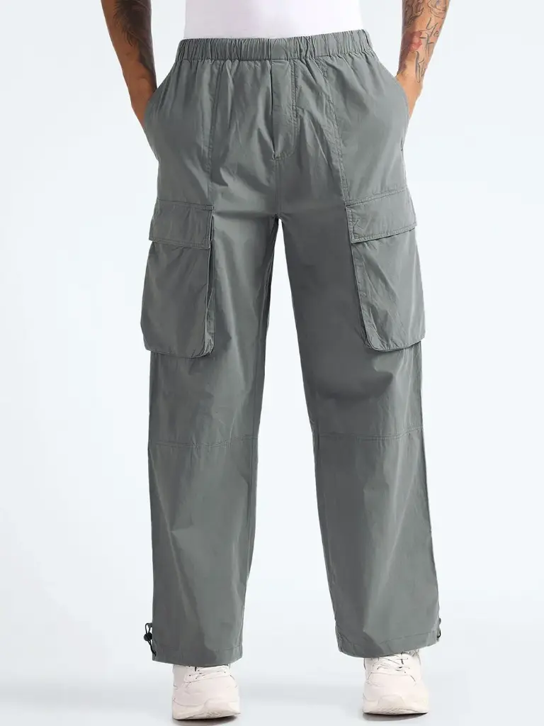 Men Mid Rise Cargos Trousers