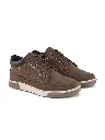 The Lifestyle Co. Men Brown Round Toe Memory Foam Sneakers