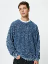 Round Neck Pure Cotton Pullover Sweatshirt