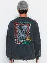 Graphic Printed Drop Shoulder Sleeves Pure Cotton Pullover