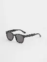 Men Black Square Sunglasses With UV Protected Lens