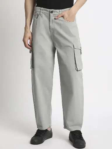 Men Classic Loose Fit Cargos Trouser