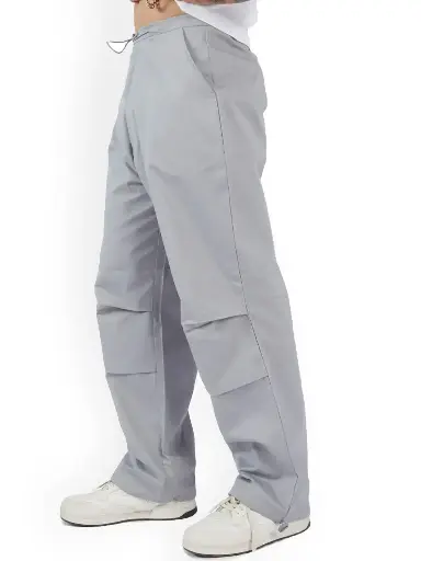 Men Loose Fit Cotton Trousers