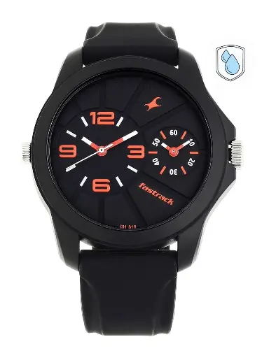 Men Black Analogue Watch 38042PP01