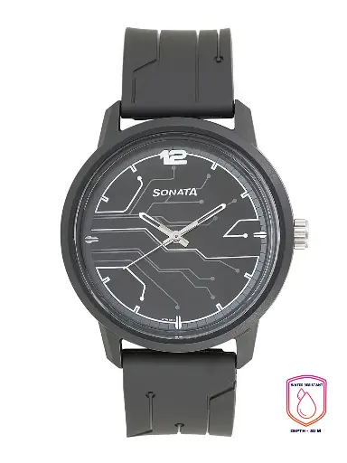 Volt Men Charcoal Analogue watch 77085PP01