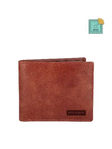 Men Maroon Textured Leather Two Fold Wallet