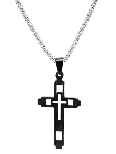 Silver-Plated Geometric Pendants with Chains