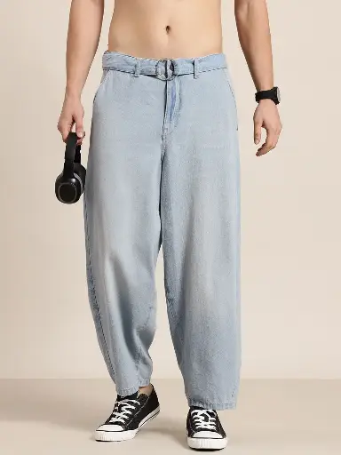 Men Korean Baggy Fit Jeans