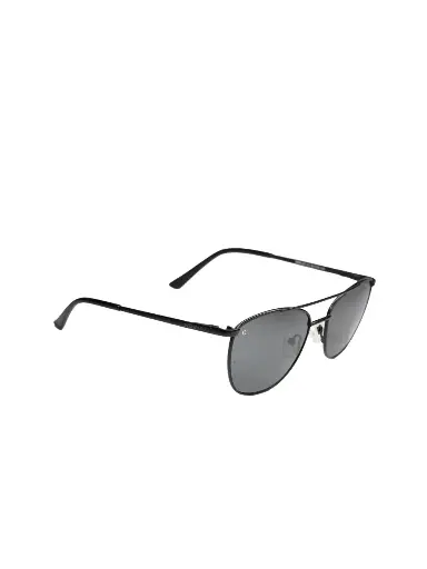 Men Grey Lens & Black Square Sunglasses with Polarised Lens MR 9125 C2 52 S
