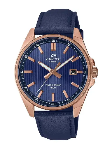 Men Dial & Leather Cuff Straps Analogue Watch ED617