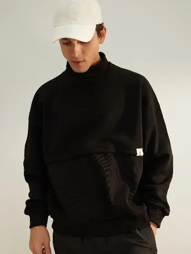 High Neck Sweatshirt
