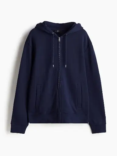 Pure Cotton Zip-Through Hoodie