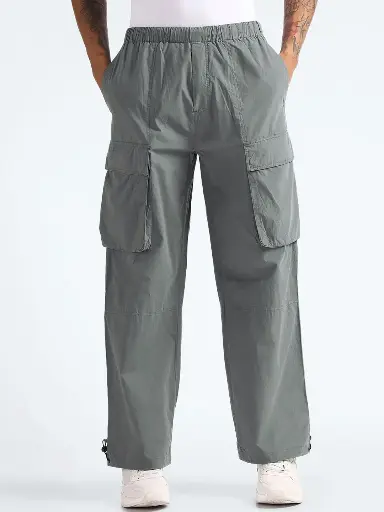 Men Mid Rise Cargos Trousers