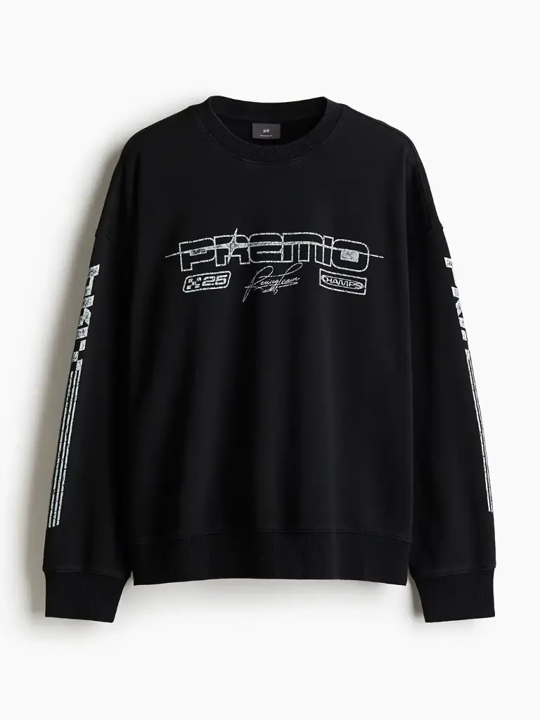 Oversized Fit Printed Sweatshirt