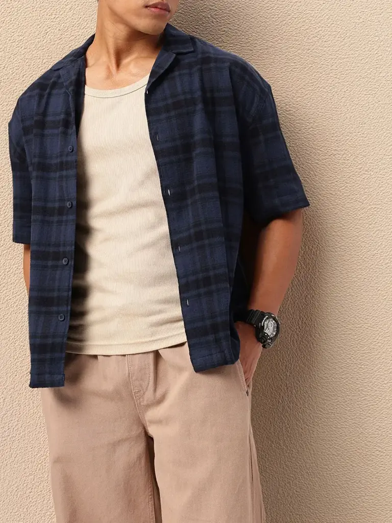 Timeless Street Vibe Flannel Checked Relaxed Fit Shirt