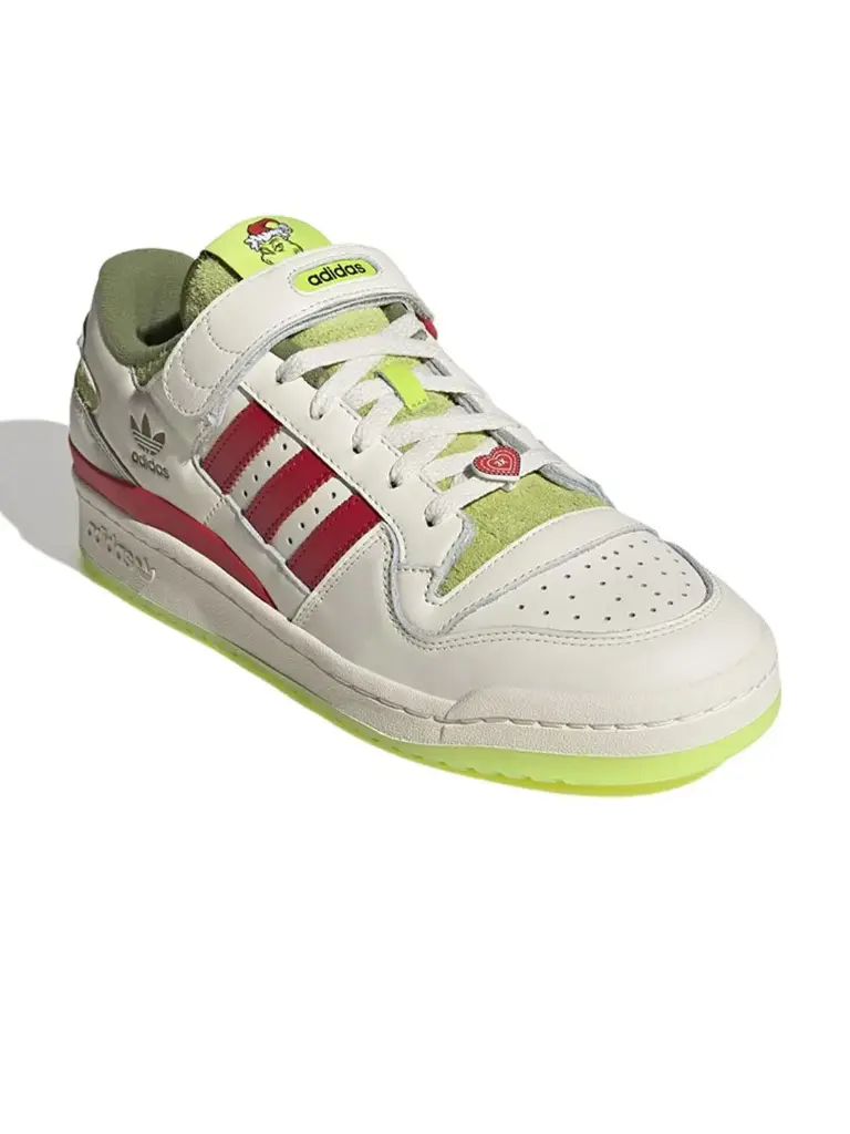 FORUM THE GRINCH Unisex Perforations Leather Sneakers