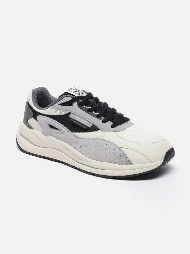 Men Colourblocked Wear-Resistant Lightweight Sneakers