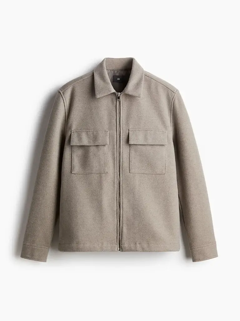 Men Regular Fit Zip-through Jacket
