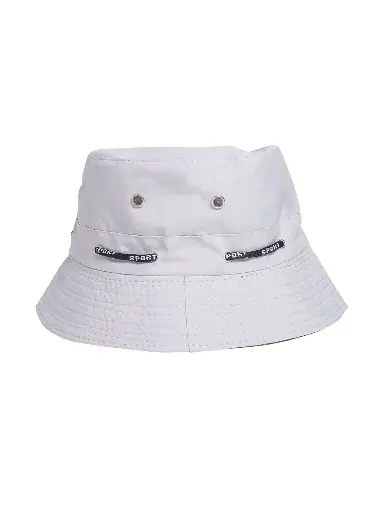 Men Off White Solid Pure Cotton Adjustable & Foldable Bucket Hat