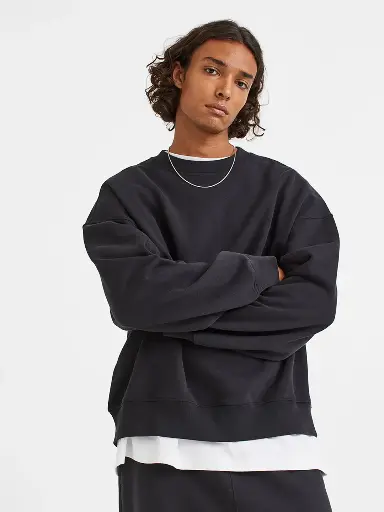 Men Oversized Fit Cotton Sweatshirt