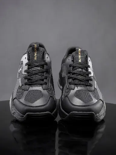 Men Textured Mesh Memory Foam Sneakers